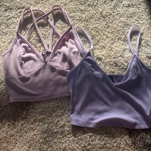 Purple tank tops